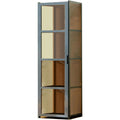 Marron armoire epuree structure metallique