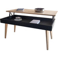 Table basse moderne en bois de pin et pin