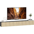 Meuble TV marron 140 cm, de rangement malin