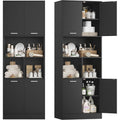 Colonne de rangement gris fonce securite renforcee 60 x 40 x 180.5 cm