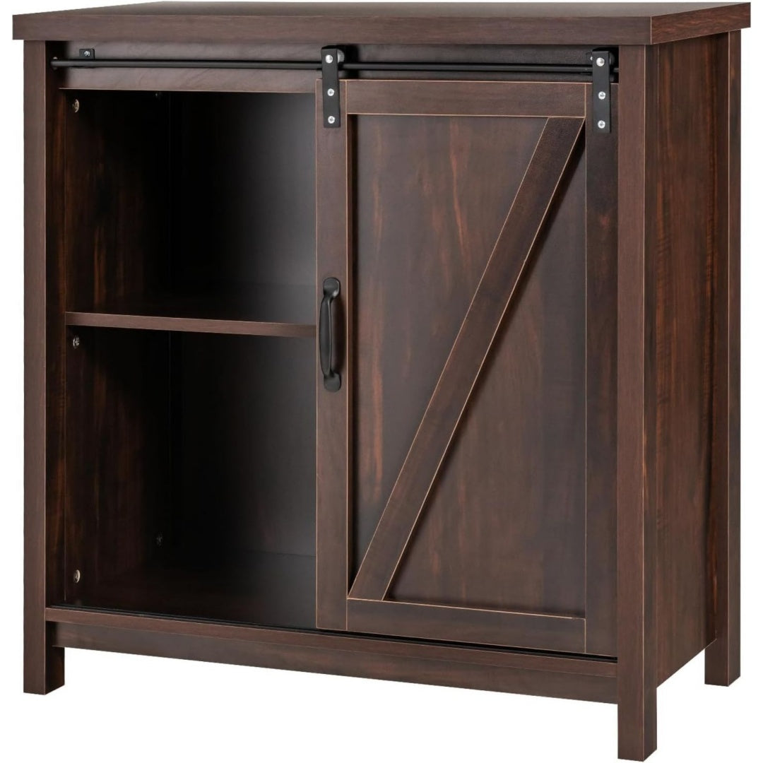 Buffet bordeaux 80 x 40 x 82 cm grand espace de rangement
