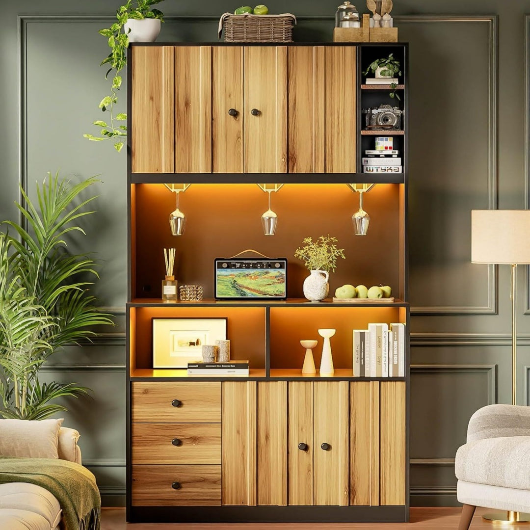 Buffet 100 x 40 x 180 cm ideal pour une chambre rangee