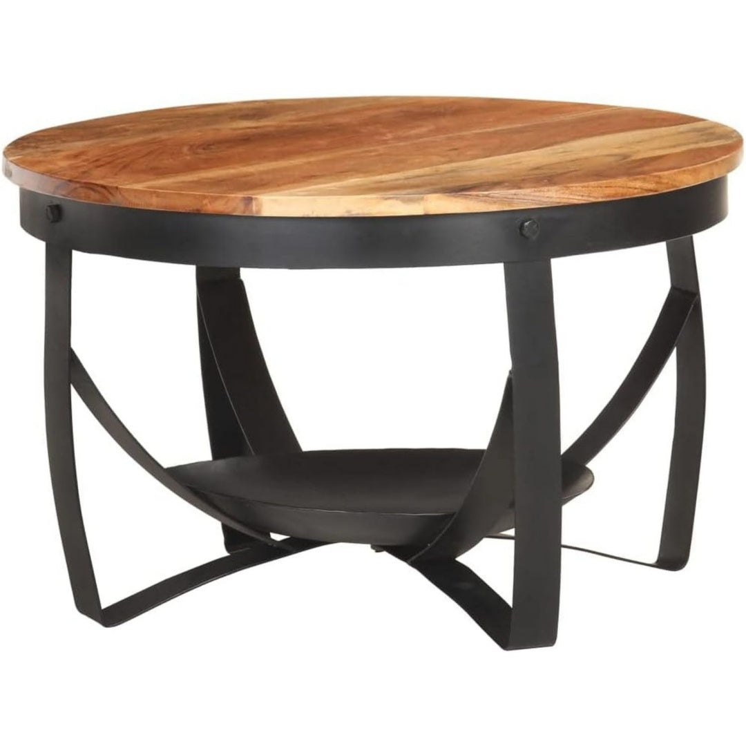 Table basse marron compact 100 x 100 x 100 cm