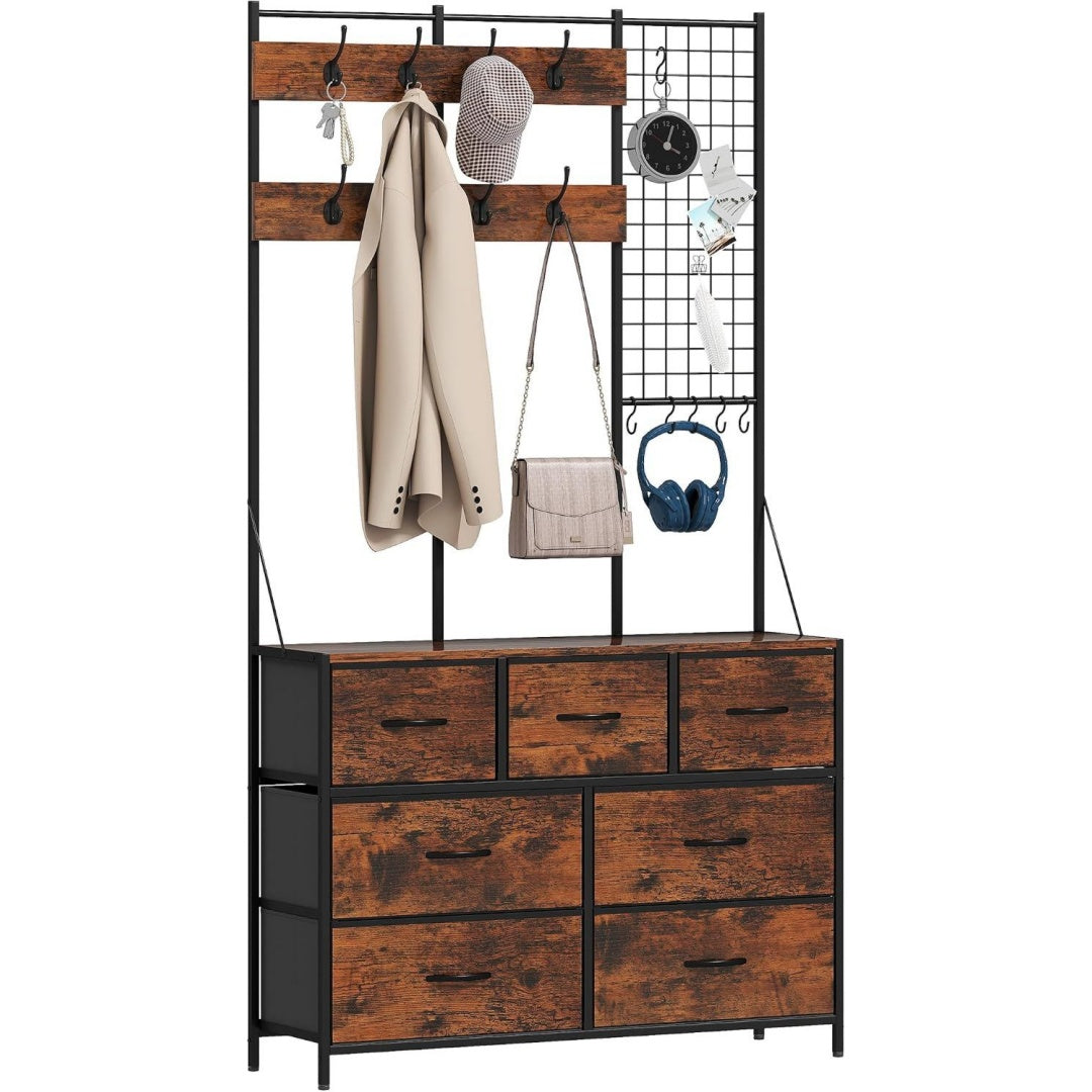Commode robuste en bois marron
