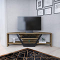 Console TV gris clair 120 cm, de style moderne