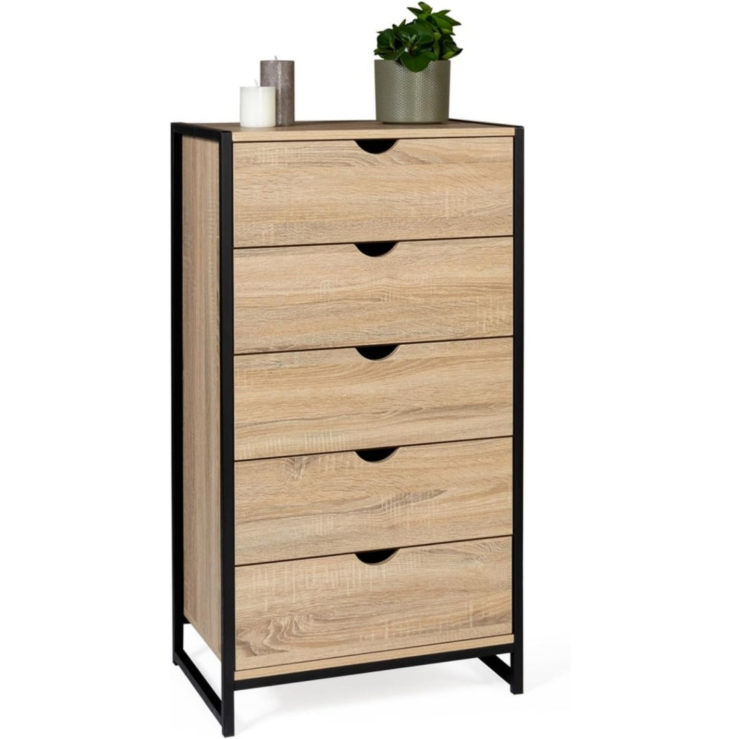 Armoire de rangement en metal marron esprit scandinave
