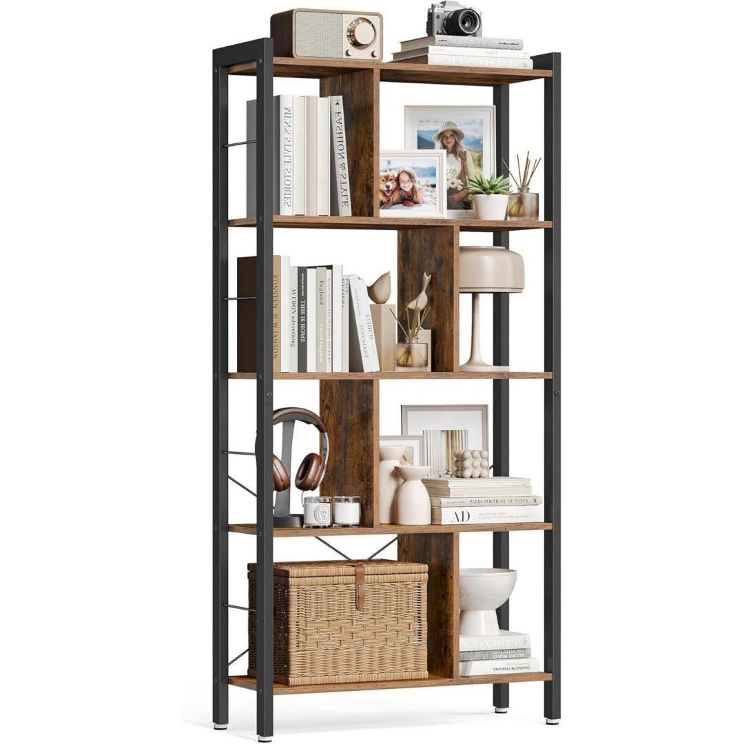 Gris clair bibliotheque style industriel, 30 x 74 x 154, 5 cm