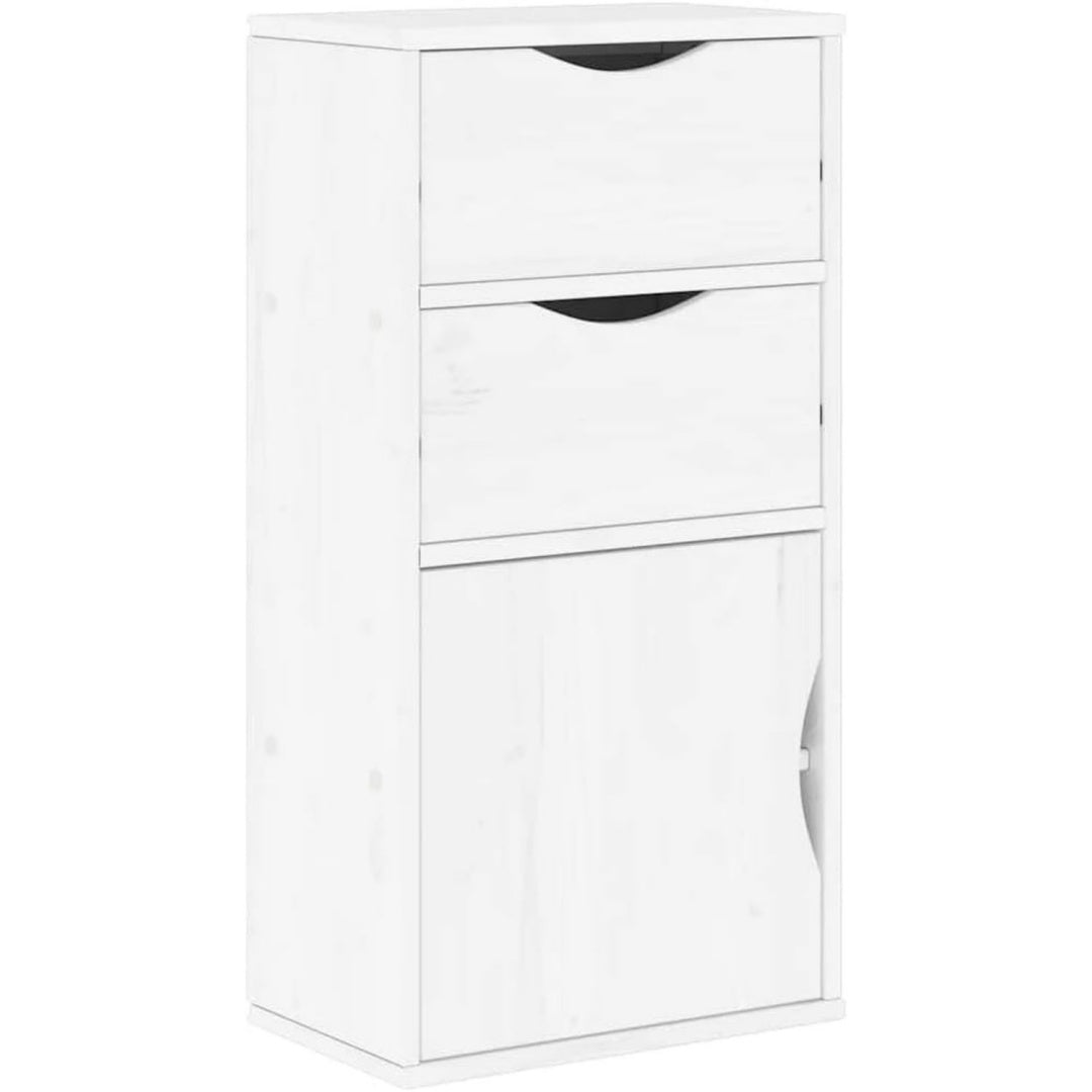 Buffet gris clair 2 tiroirs pour l'exterieur