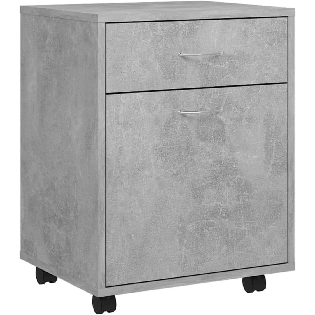 Commode gris 38 x 45 x 54 cm, a roulettes