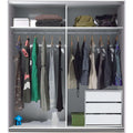 Chiffonnier rangement gris fonce 3 tiroirs industriel