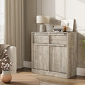 Buffet contemporain 2 tiroirs et 2 portes or