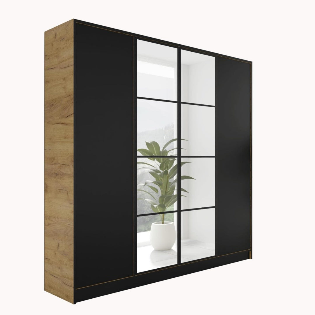 Armoire en chene et panneau de particules construction solide