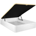 Canape 200 x 105 x 35 cm en acier et tissu