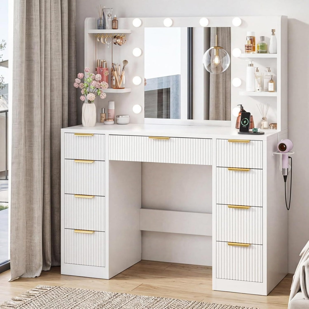Vanite pour bureau gris clair moderne