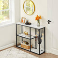 Grande table console en metal et panneau de particules