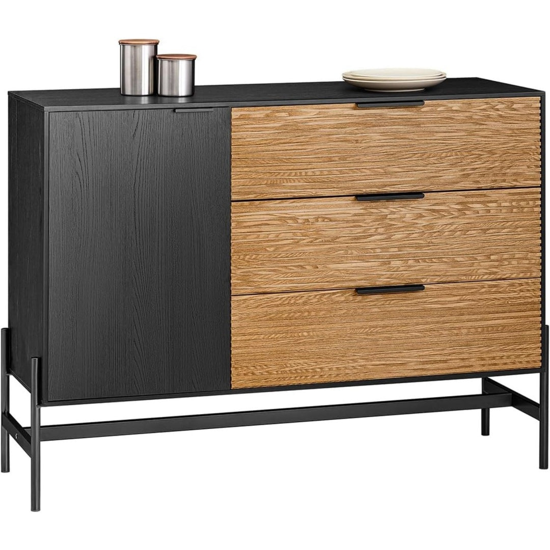 Buffet en metal marron 114 x 40 x 83 cm
